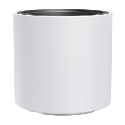 Prosperplast flower pot, with insert, frost resistant, height 29cm, white, Heos