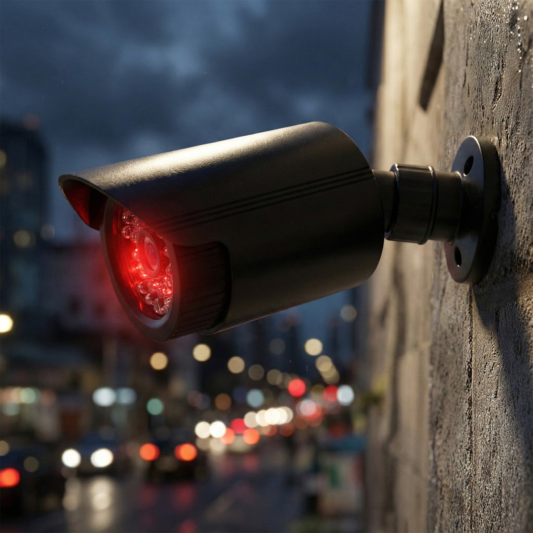 Set of two dummy tube cameras, IR LEDs, black, 2xAA power supply (not included), ABS, IR1800 BT