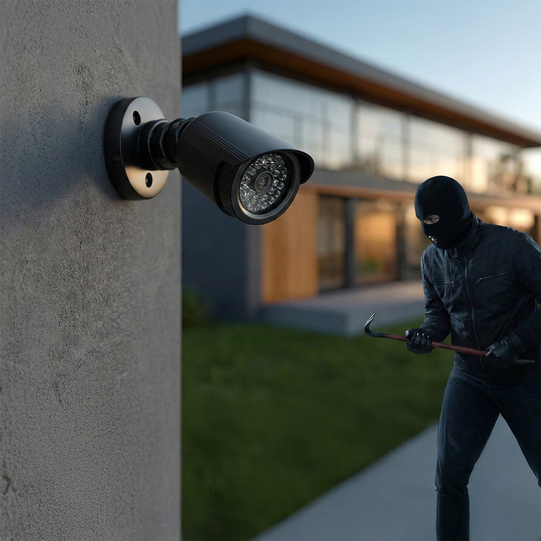 Set of two dummy tube cameras, IR LEDs, black, 2xAA power supply (not included), ABS, IR1800 BT