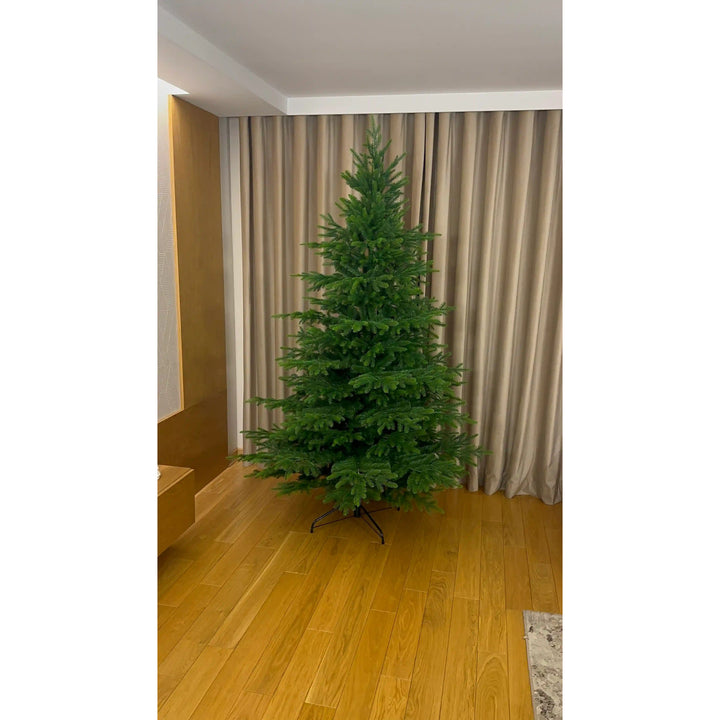 Artificial Christmas tree, Caucasian spruce natural, PVC + PE, height 220 cm