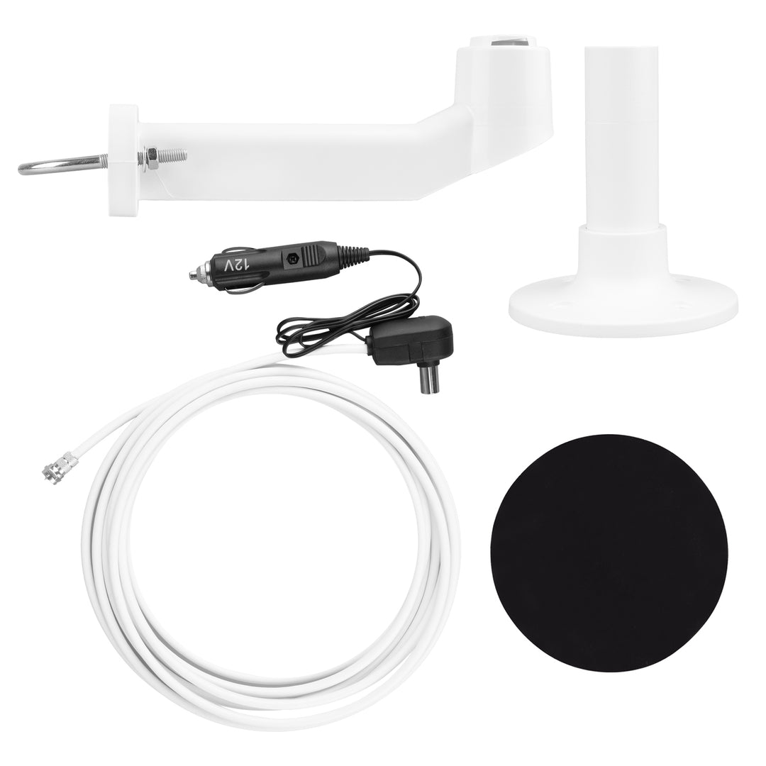 Maclean DVB-T/T2 HEVC omni-directional antenna, active, camper, 12V, MCTV-103