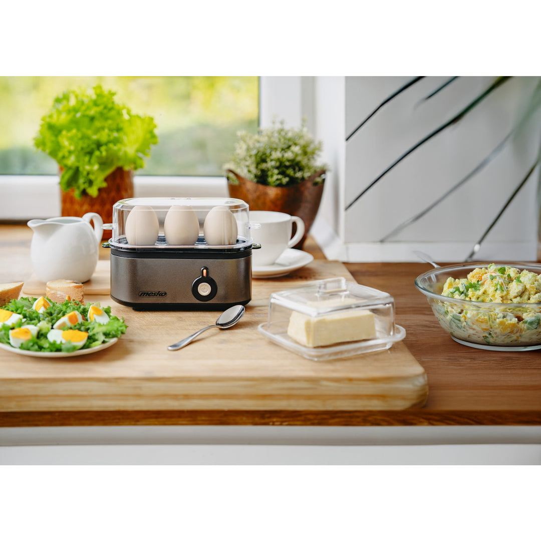 Cócaire uibheacha Mesko 3, cumhacht 210W, céim chócaireachta inroghnaithe, solas táscaire, MS 4485