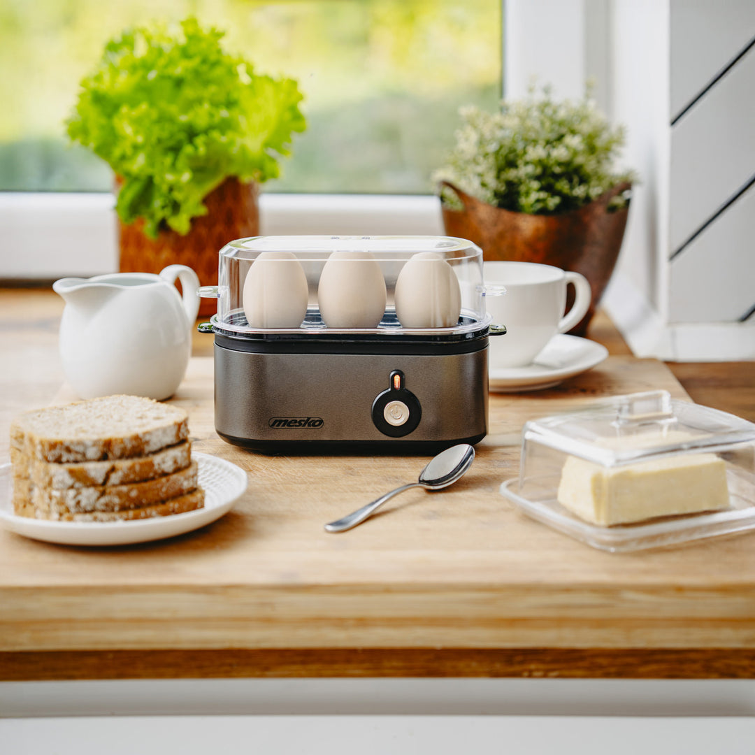 Cócaire uibheacha Mesko 3, cumhacht 210W, céim chócaireachta inroghnaithe, solas táscaire, MS 4485