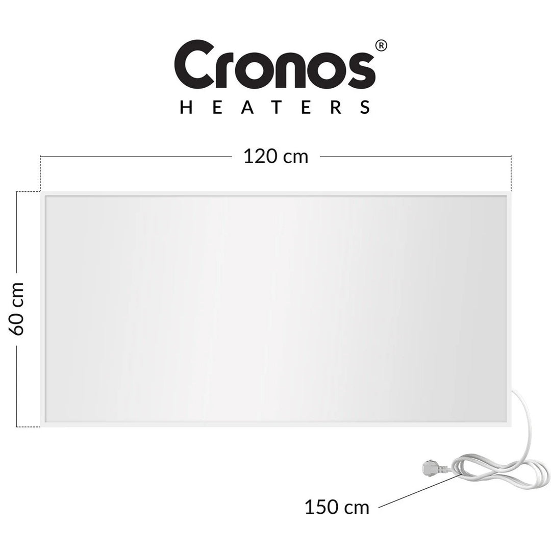 Cronos infrared heater, 1000W, matte surface, ultra-thin, Carbon P1000