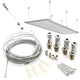 Ceiling mounting kit for Cronos radiant heaters, cord length 1m, stainless steel