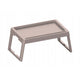 Practic folding table, portable, for garden bed, breakfast tray, cappuccino color, 56120722
