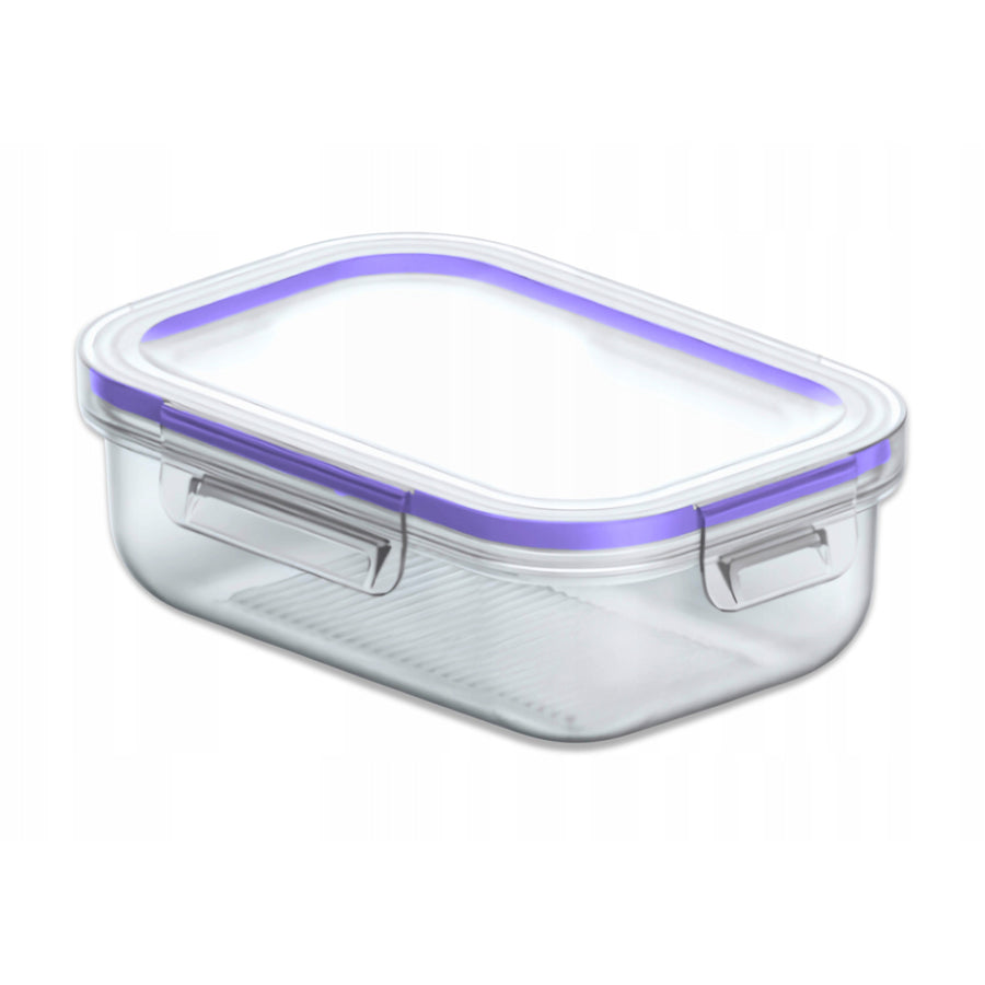 Practic food container, transparent, capacity 1l, 20x14x7 cm, 10084200