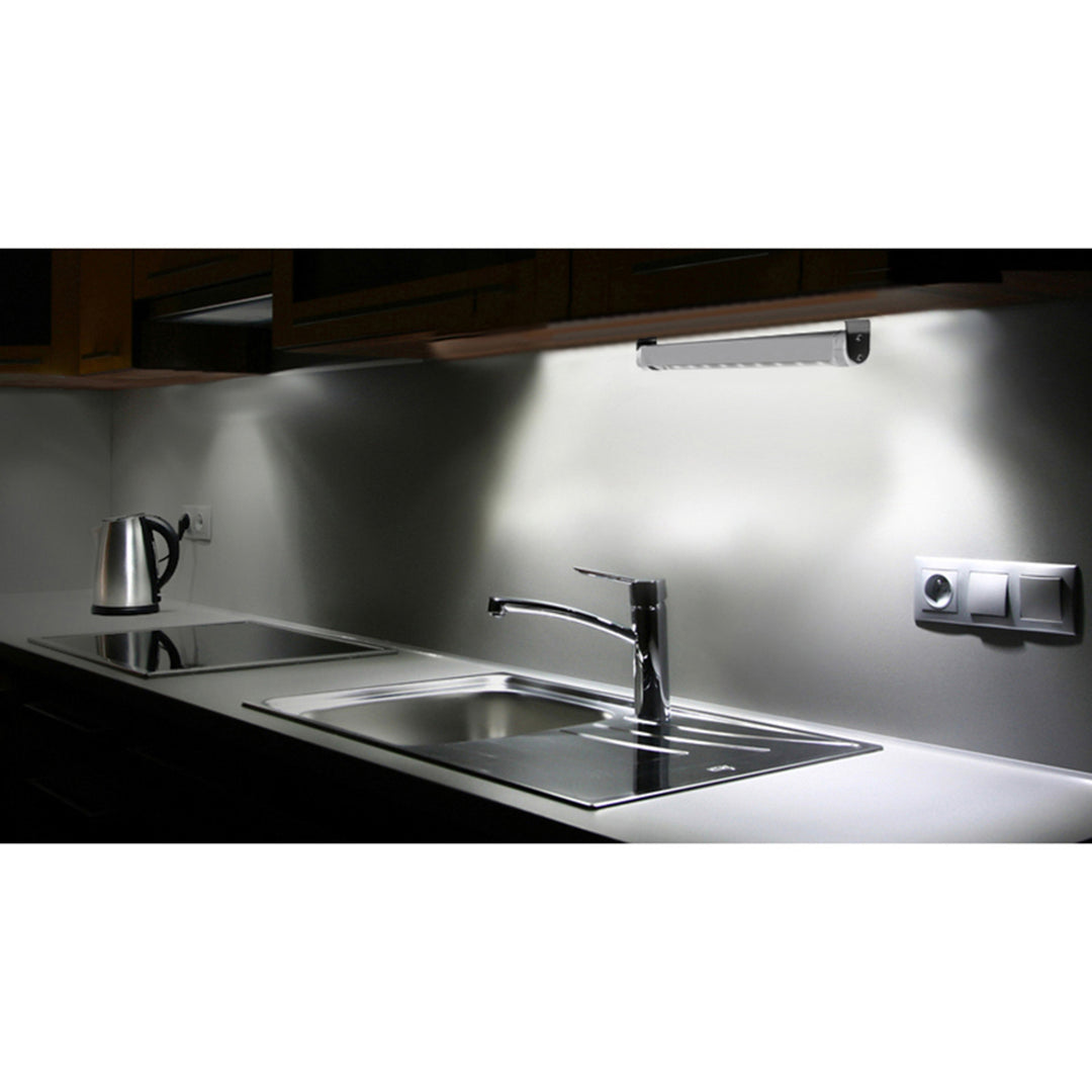 Maclean LED kitchen lamp, under-cabinet 9 SMD, battery operated, PIR sensor on/off, MCE166 + 3x Varta Industrial LR6/AA R-06 batteries