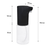Promedix automatic dispenser, dispenser container for liquid soaps, disinfectant liquids, 300ml, black, PR-540 B + 4 AA Varta Industrial batteries