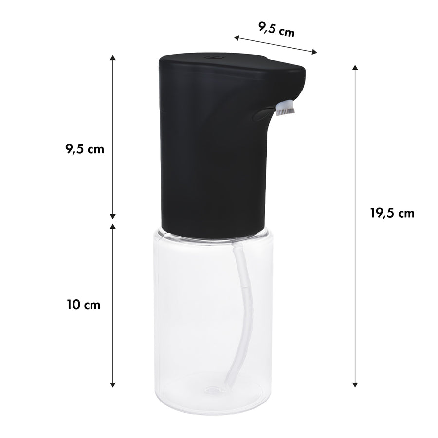 Promedix automatic dispenser, dispenser container for liquid soaps, disinfectant liquids, 300ml, black, PR-540 B + 4 AA Varta Industrial batteries
