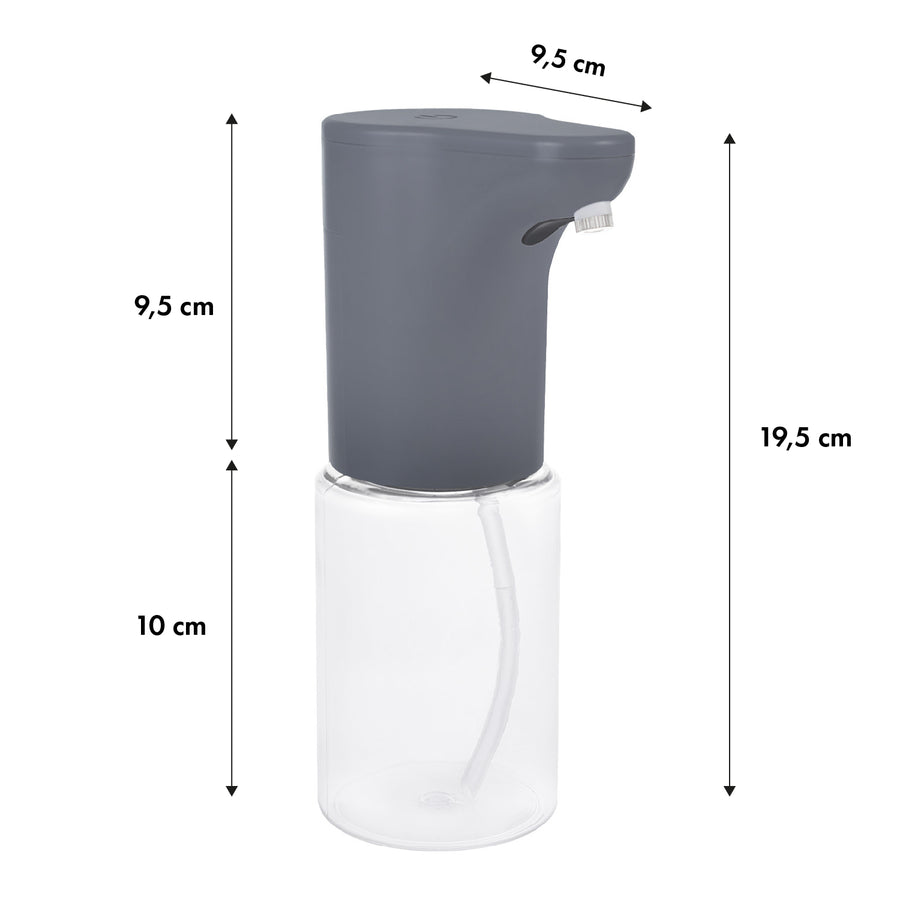 Promedix automatic dispenser, dispenser container for liquid soaps, disinfectant liquids, 300ml, grey, PR-540 GR + 4 AA batteries Varta Industrial