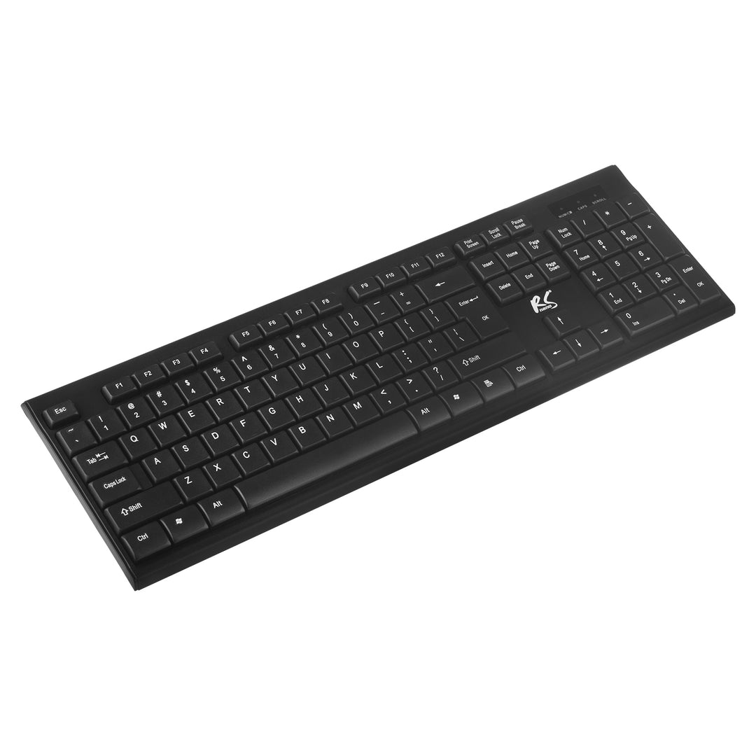 COMBO NanoRS wireless keyboard + mouse, RS580 + 2x AAA alkaline battery Varta Industrial