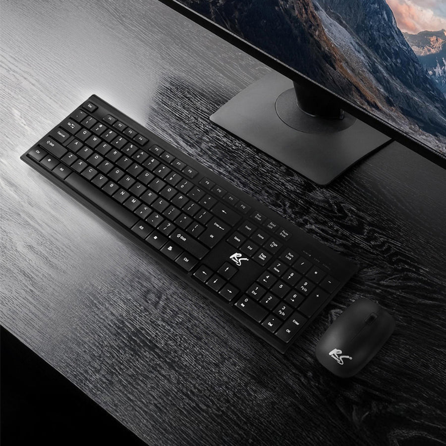COMBO NanoRS wireless keyboard + mouse, RS580 + 2x AAA alkaline battery Varta Industrial