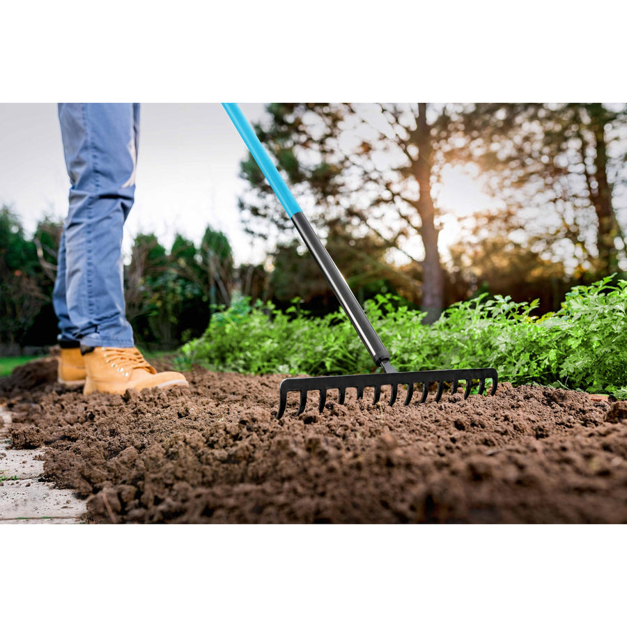 Cellfast metal rake, universal, aluminum handle, 155cm, Cellpro 40-208