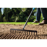 Cellfast metal rake, universal, aluminum handle, 155cm, Cellpro 40-208
