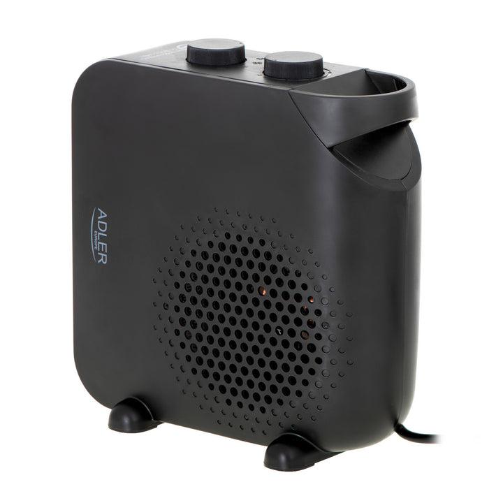 Téitheoir lucht leanúna Adler, 2 leibhéal cumhachta, uasmhéid 2000W, teirmeastat, dubh, AD 7725