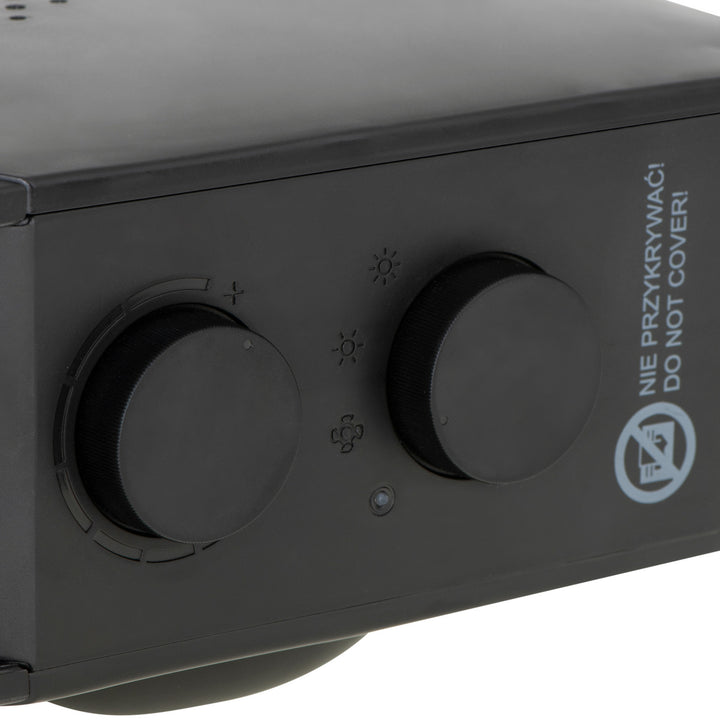 Téitheoir lucht leanúna Adler, 2 leibhéal cumhachta, uasmhéid 2000W, teirmeastat, dubh, AD 7725