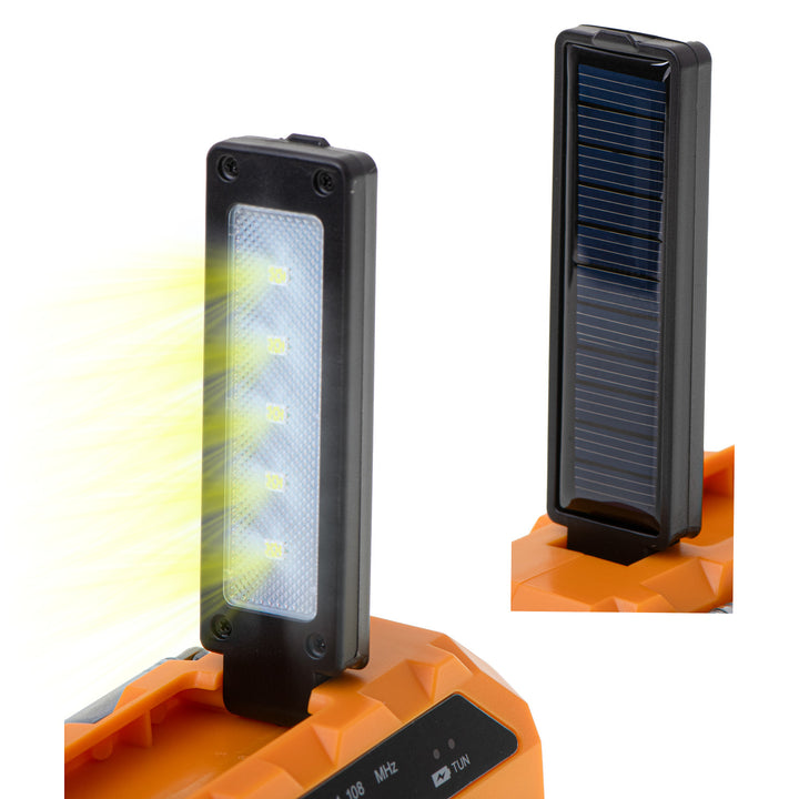 Adler solar radio, 1200 mAh battery, flashlight, hand crank, AD 1197