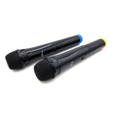 Two wireless microphones with USB receiver for speaker with karaoke function, Mediatech MT395