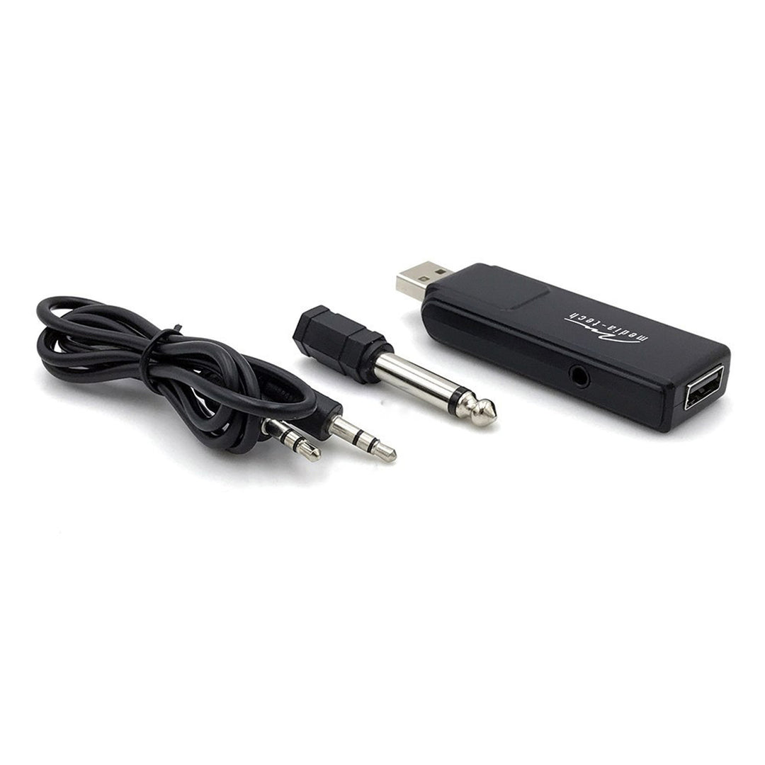 Two wireless microphones with USB receiver for speaker with karaoke function, Mediatech MT395