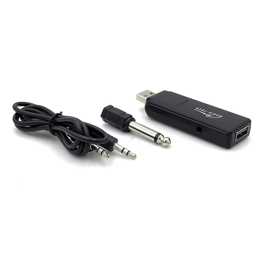 Two wireless microphones with USB receiver for speaker with karaoke function, Mediatech MT395