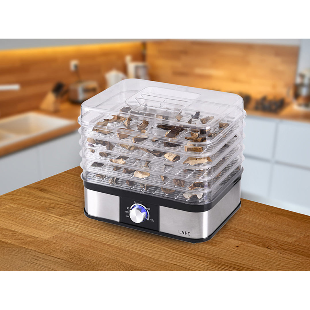 Lafe dryer, for mushrooms, fruits, vegetables, 250W, 5 sieves, temperature control, NutriDry