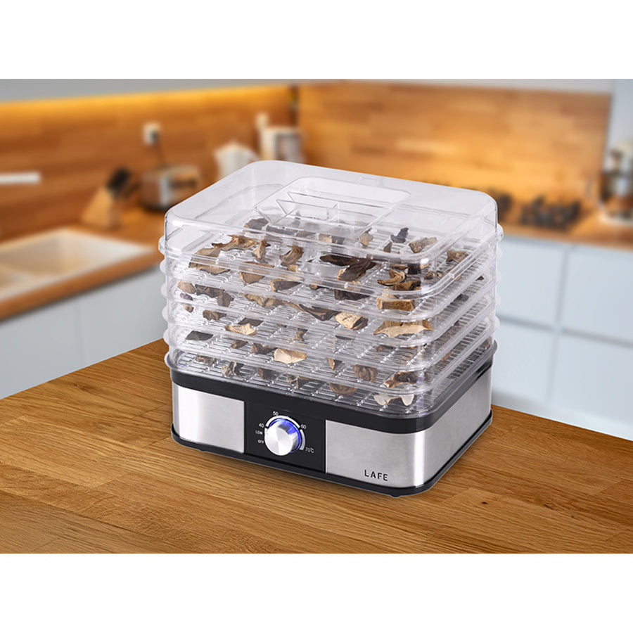 Lafe dryer, for mushrooms, fruits, vegetables, 250W, 5 sieves, temperature control, NutriDry