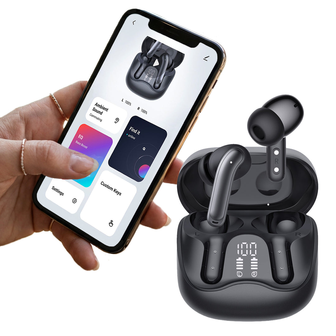 Audiocore wireless headphones, hybrid ANC, ENC, 6 microphones, charging case, Tuya, AC591 PRO