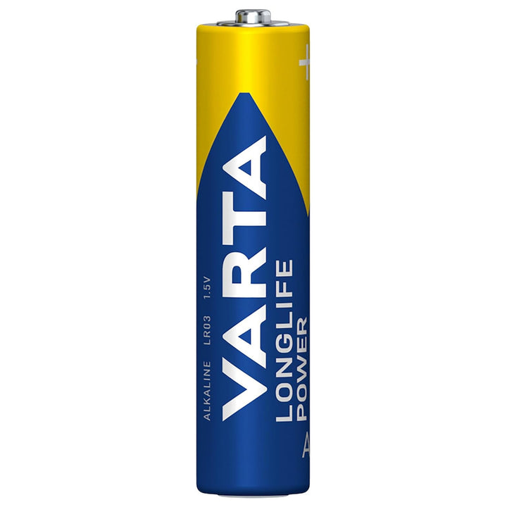 VARTA Longlife Power, 24 cadhnraí alcaileacha AAA, LR03, 1.5V