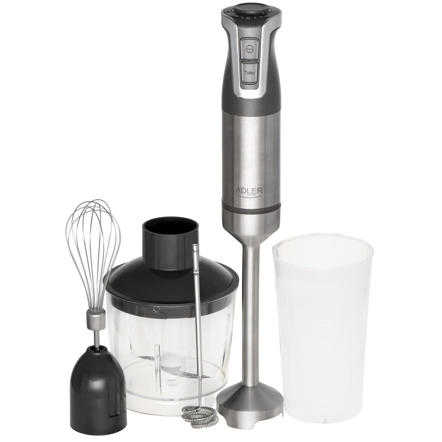 Adler hand blender, multifunction, 1800W power, grey, turbo function ...