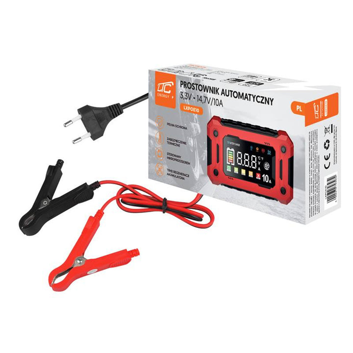 Luchtaire ceallraí LTC Energy, 3.3-14.7V, 10A, AGM/Glóthach/LiFePO4, mód uathoibríoch, LXPOE10