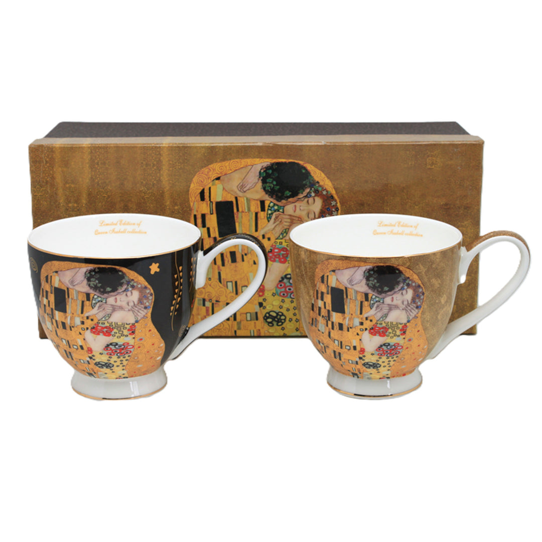 Jumbo Gustav Klimt Kiss mugs 2 pieces, Queen Isabel