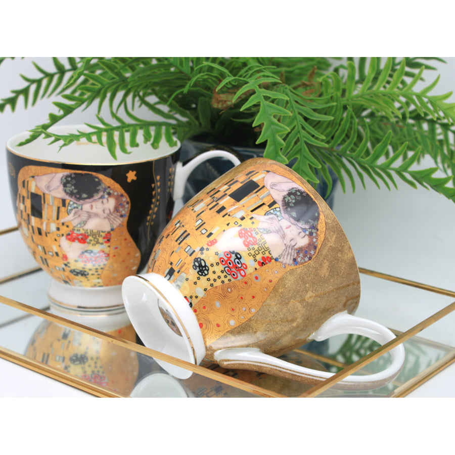 Jumbo Gustav Klimt Kiss mugs 2 pieces, Queen Isabel