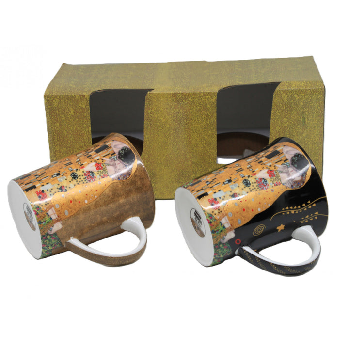 Gustav Klimt Kiss mugs black and brown 400ml, Queen Isabel