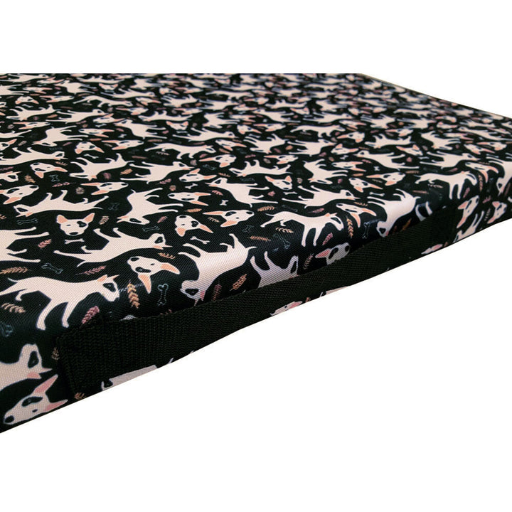Bertoni XL dog mattress bed, foam, waterproof cover, Bullteriers pattern, EE146