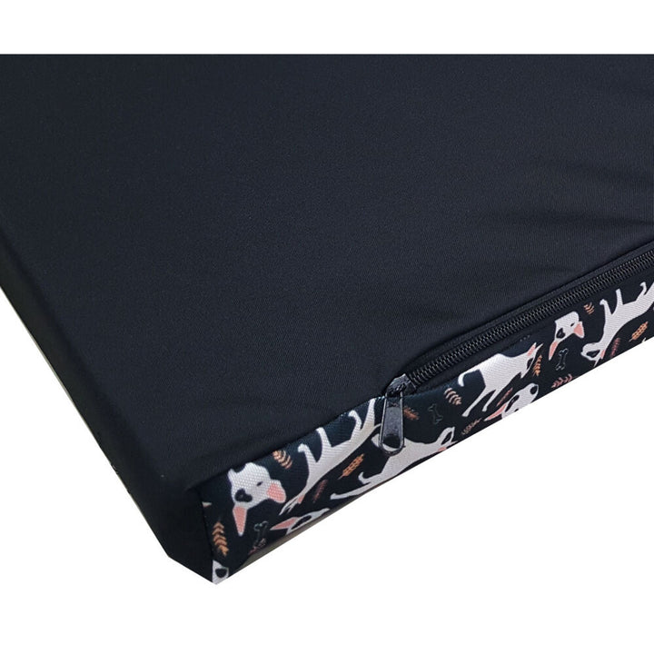 Bertoni XL dog mattress bed, foam, waterproof cover, Bullteriers pattern, EE146
