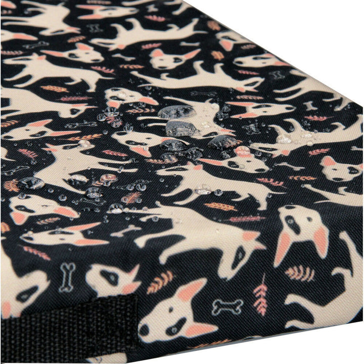 Bertoni XL dog mattress bed, foam, waterproof cover, Bullteriers pattern, EE146