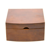 Jewelry box, wooden, brown, organizer, compartments, Queen Isabel