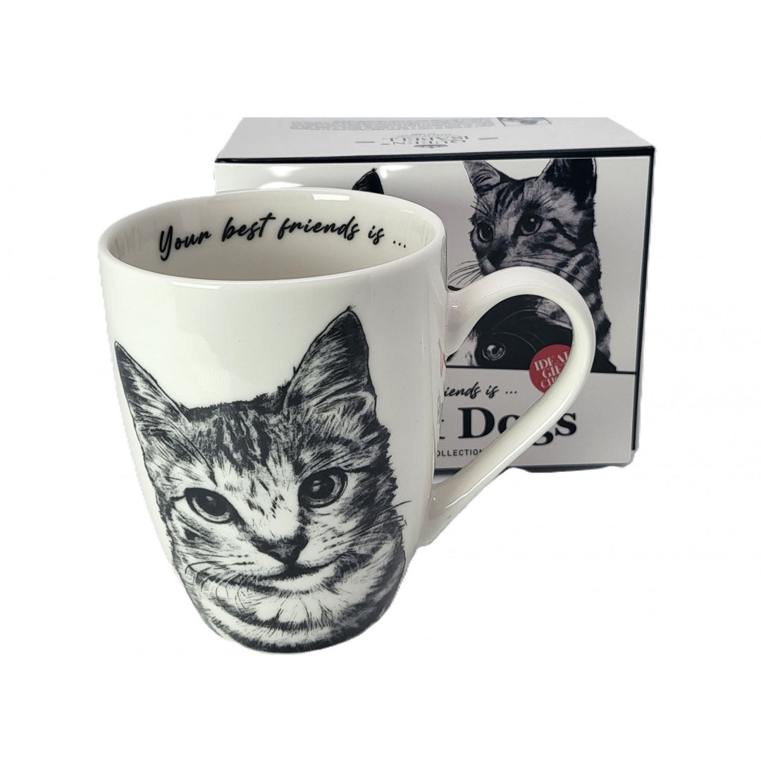 Queen Isabel porcelain mug, American Shorthair cat, 350ml, Q1-05195