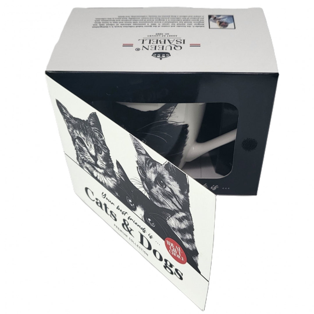 Queen Isabel porcelain mug, European cat, 350ml, Q1-05218