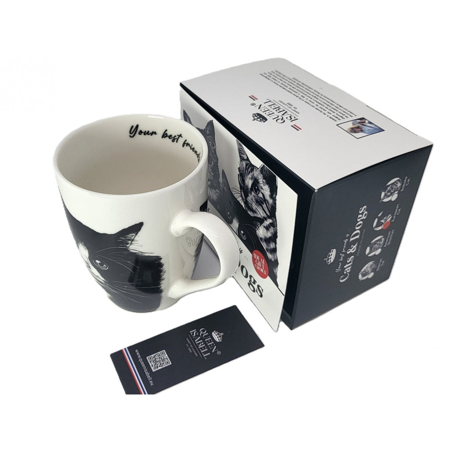 Queen Isabel porcelain mug, European cat, 350ml, Q1-05218