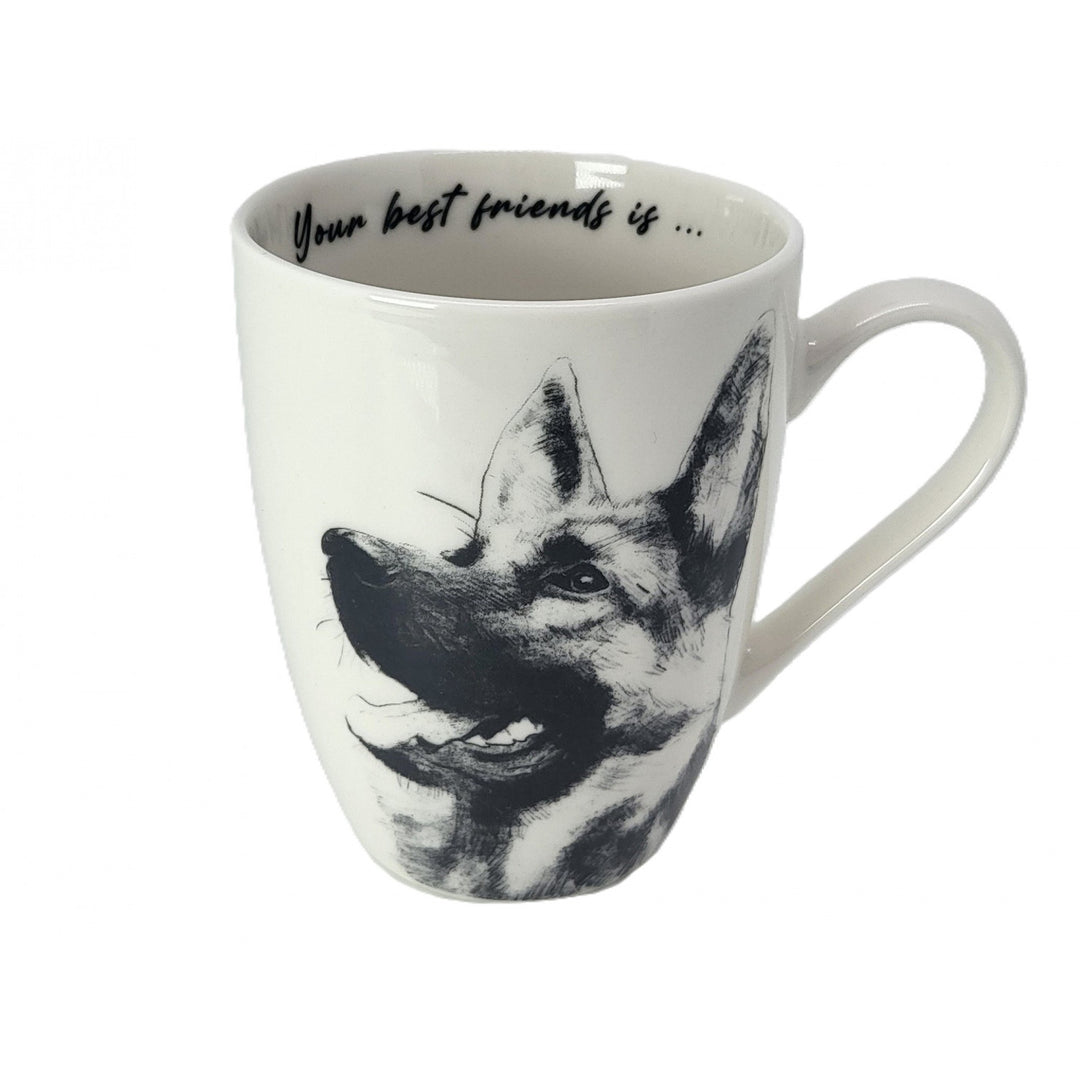 Queen Isabel porcelain mug, German Shepherd, 350ml, Q1-05232
