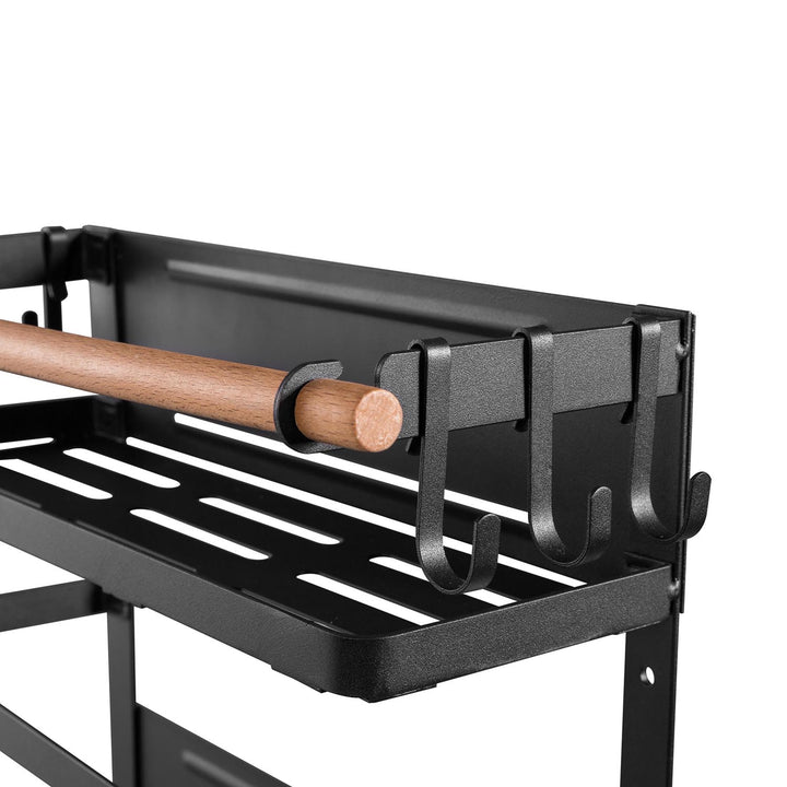 Maclean magnetic shelf for refrigerator / washing machine, black, 12kg max, MC-910, 4 pieces