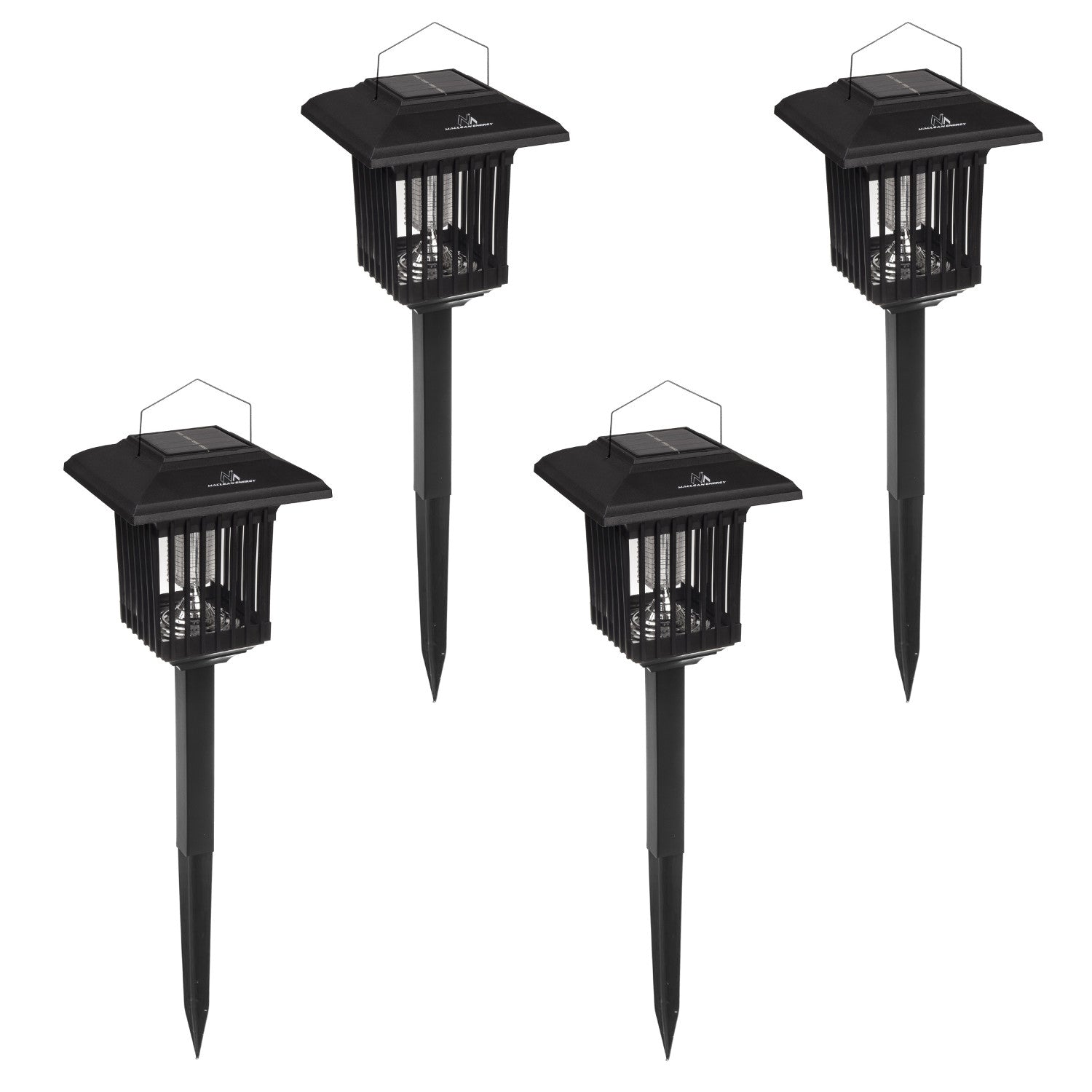 Maclean Solar LED Insecticide Light, IP44, LED/UV, 2*AA Ni-MH 200 mAh ...