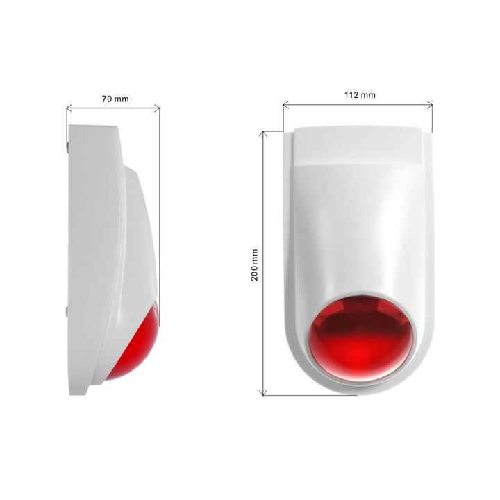 Dummy alarm siren with LED, AL2030 + 3x AA battery Varta Industrial