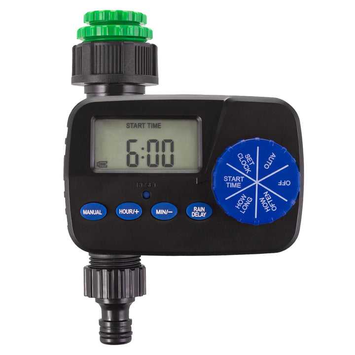 GreenBlue electronic irrigation controller, programmer, power supply 2x1.5V AA, GB390 + 2x Varta Industrial AA alkaline battery