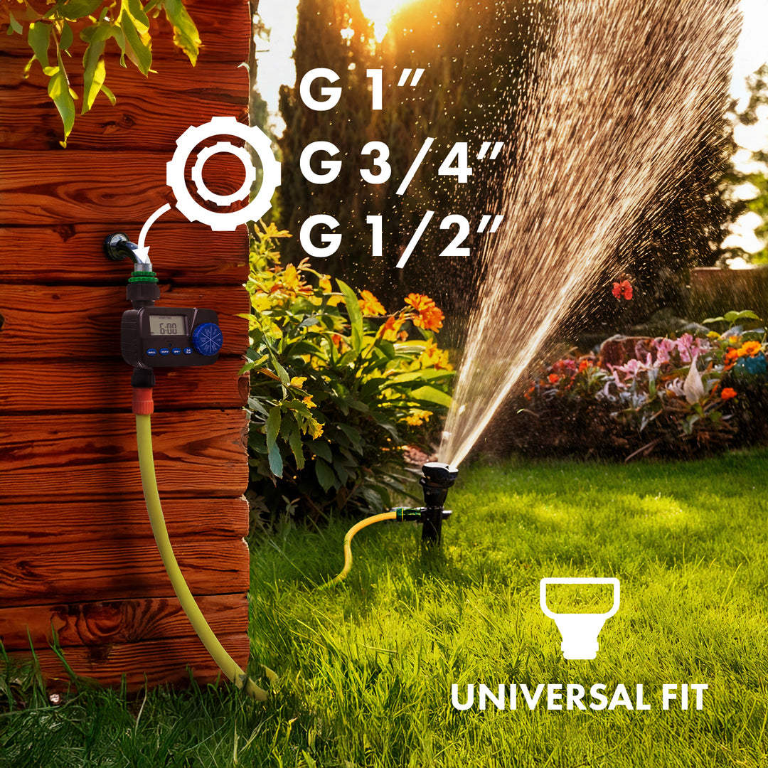 GreenBlue electronic irrigation controller, programmer, power supply 2x1.5V AA, GB390 + 2x Varta Industrial AA alkaline battery