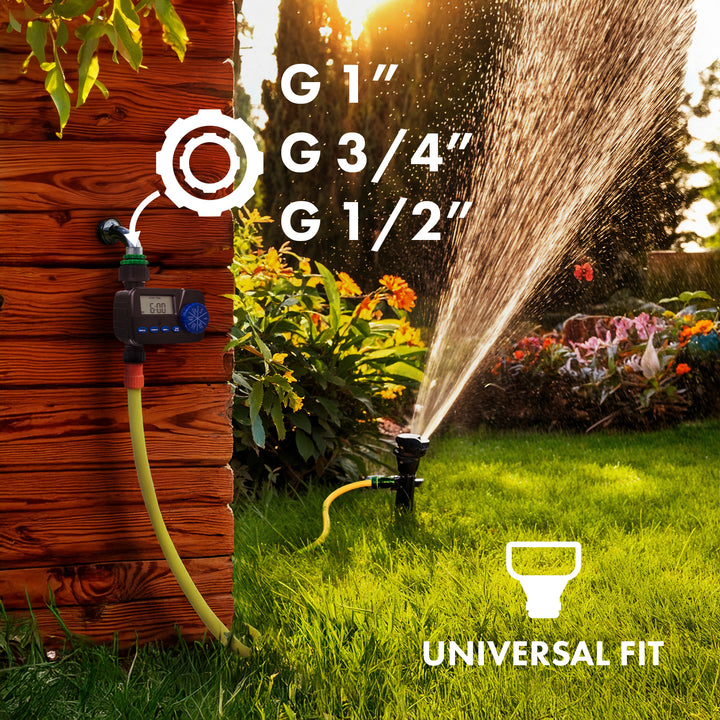 GreenBlue electronic irrigation controller, programmer, power supply 2x1.5V AA, GB390 + 2x Varta Industrial AA alkaline battery