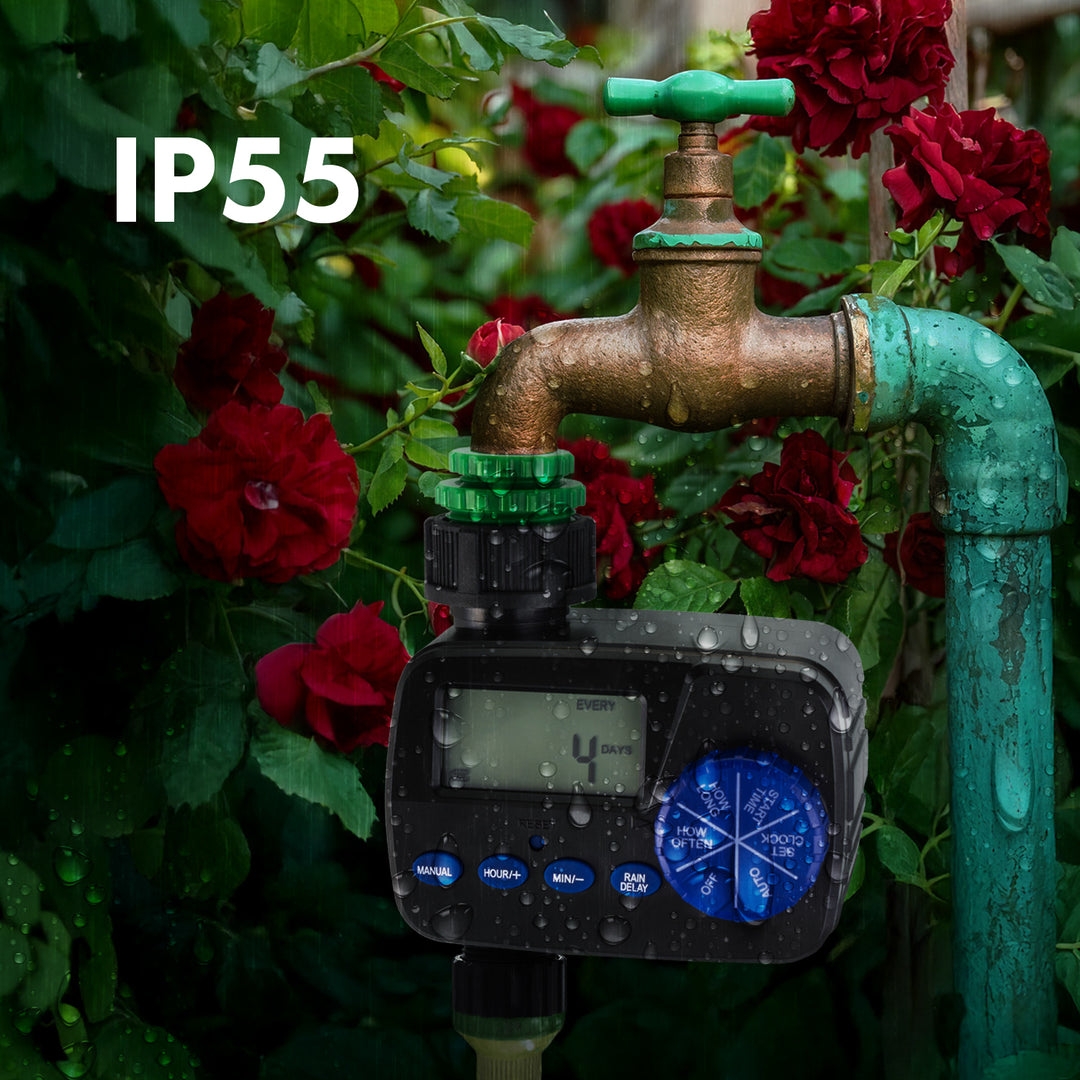 GreenBlue electronic irrigation controller, programmer, power supply 2x1.5V AA, GB390 + 2x Varta Industrial AA alkaline battery