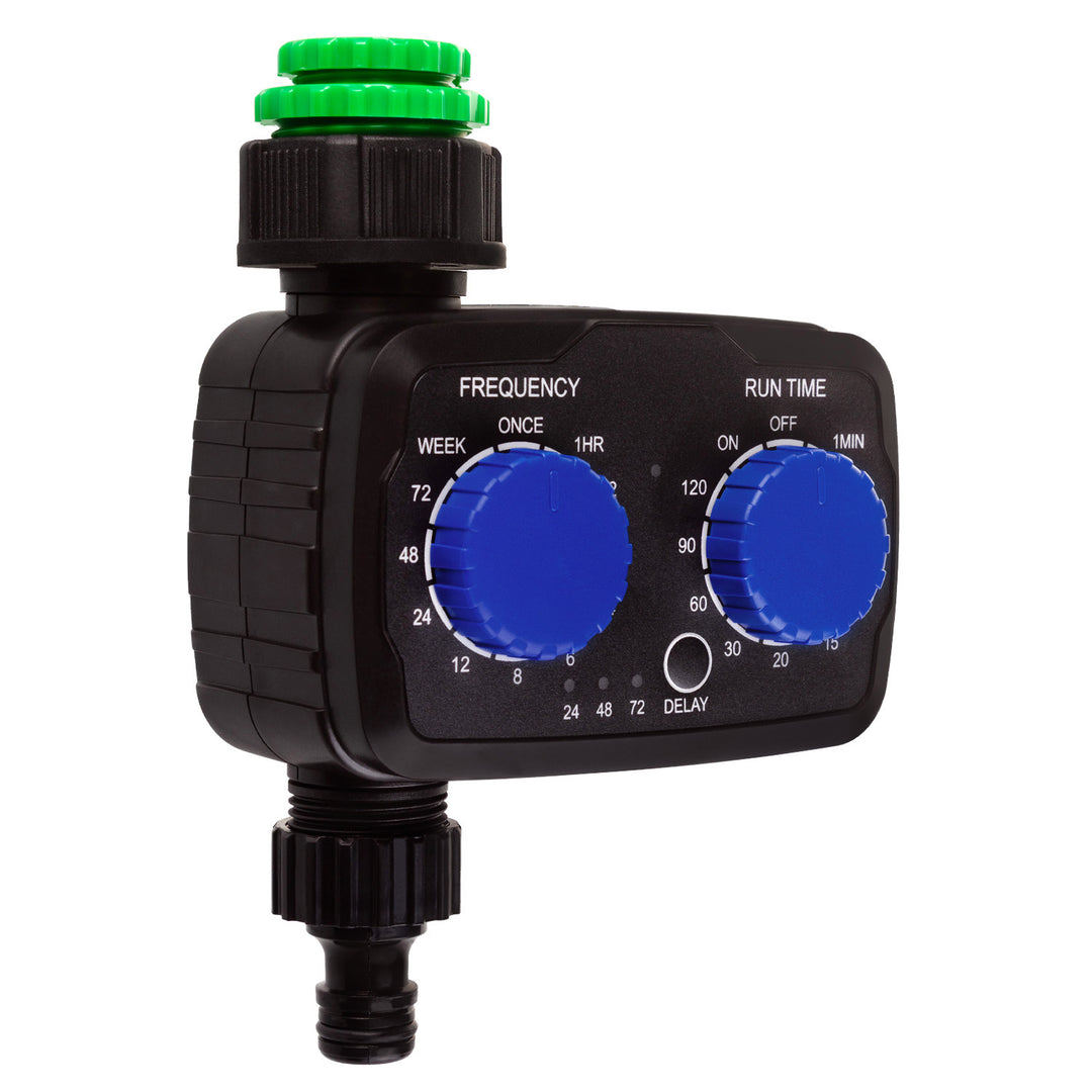 GreenBlue electronic irrigation controller, programmer, power 2x 1.5V AA, GB391 + 2x Varta Industrial AA alkaline battery